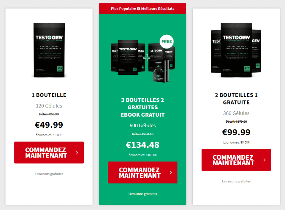 Testogen France Commandez en ligne